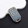 Tpu 2-Button Smart Key Cover For Honda Cr-V Hr-V Civic Accord Fit City Odyssey – Protective Key Fob Case And Key Chain Key Ring