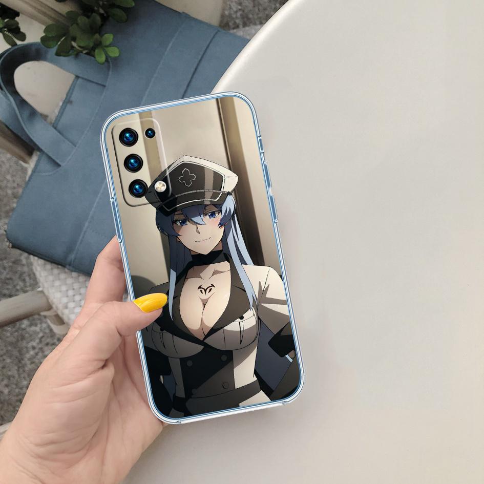 LO8 Anime Esdeath Soft Shell Transparent Phone Case for Samsung Galaxy A04 A04S A14 A23 A34 A54 M23 M33 M52 M53