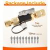 A71G-For HVAC Valve Core Removal Tool- 11 Cores Included(1/1")& 1/16" System Connection For HVAC And AC Systems