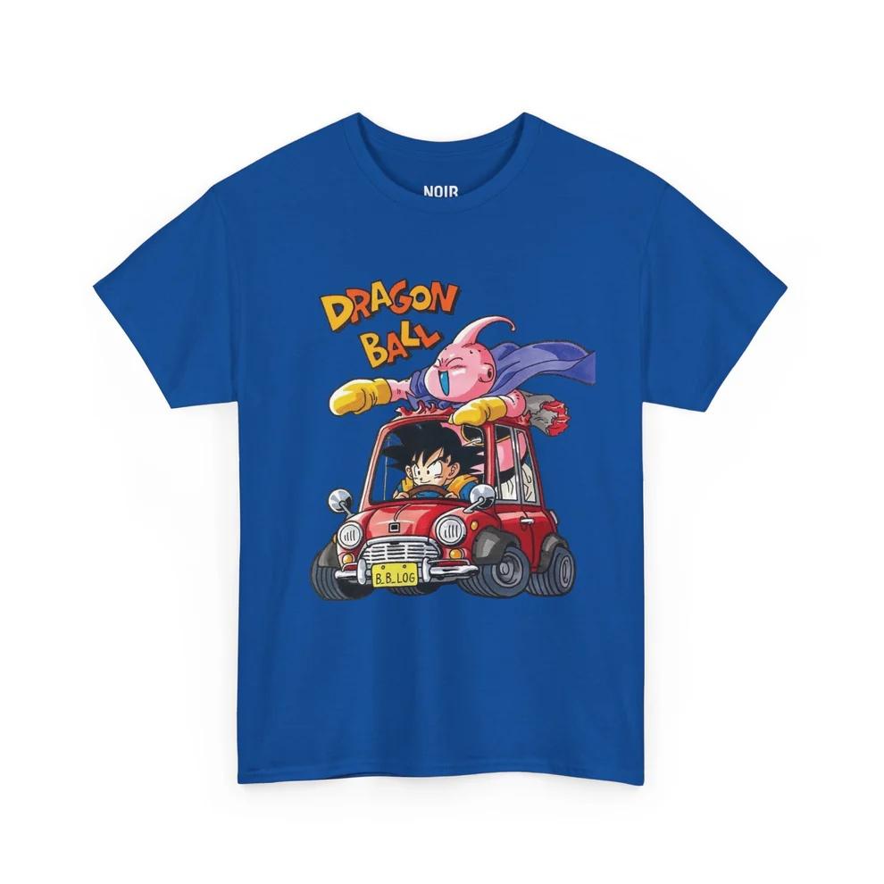 Dragon Ball Goku Buu Road Trip Pure Cotton Tshirt Men and Women Anime Style Fashion Comfortable Casual Short Sleeved Tshirt