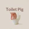 1Pcs Versatile Indoor Animal Desktop Ornament Adorable Pink Pig/Frog On Toilet Figurine Whimsical Home Office And Car Decor Gift