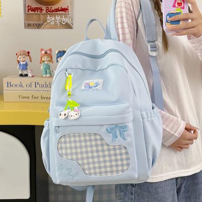 Schoolbag New Pain Bag Japanese Large-capacity Junior High School Schoolbag Small Fresh Student Cute Backpack Cute Cartoon Backpack
