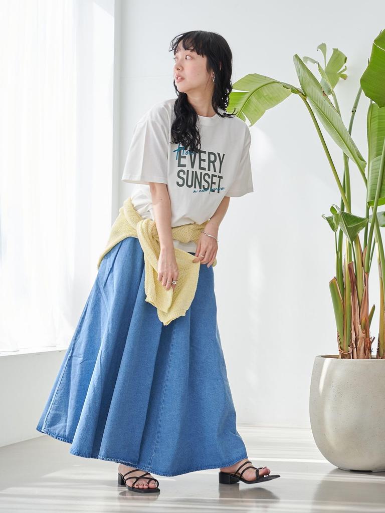Cohen Dickies Easy Flare Skirt (Denim) 76704030244 7550 COBALT (75) M (Web Exclusive)