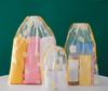 1pcs Transparent Drawstring Storage Bag Clothes Underwear Shoes Organizer Pouch Travel Toiletries Cosmetic Cartoon Storage Bag