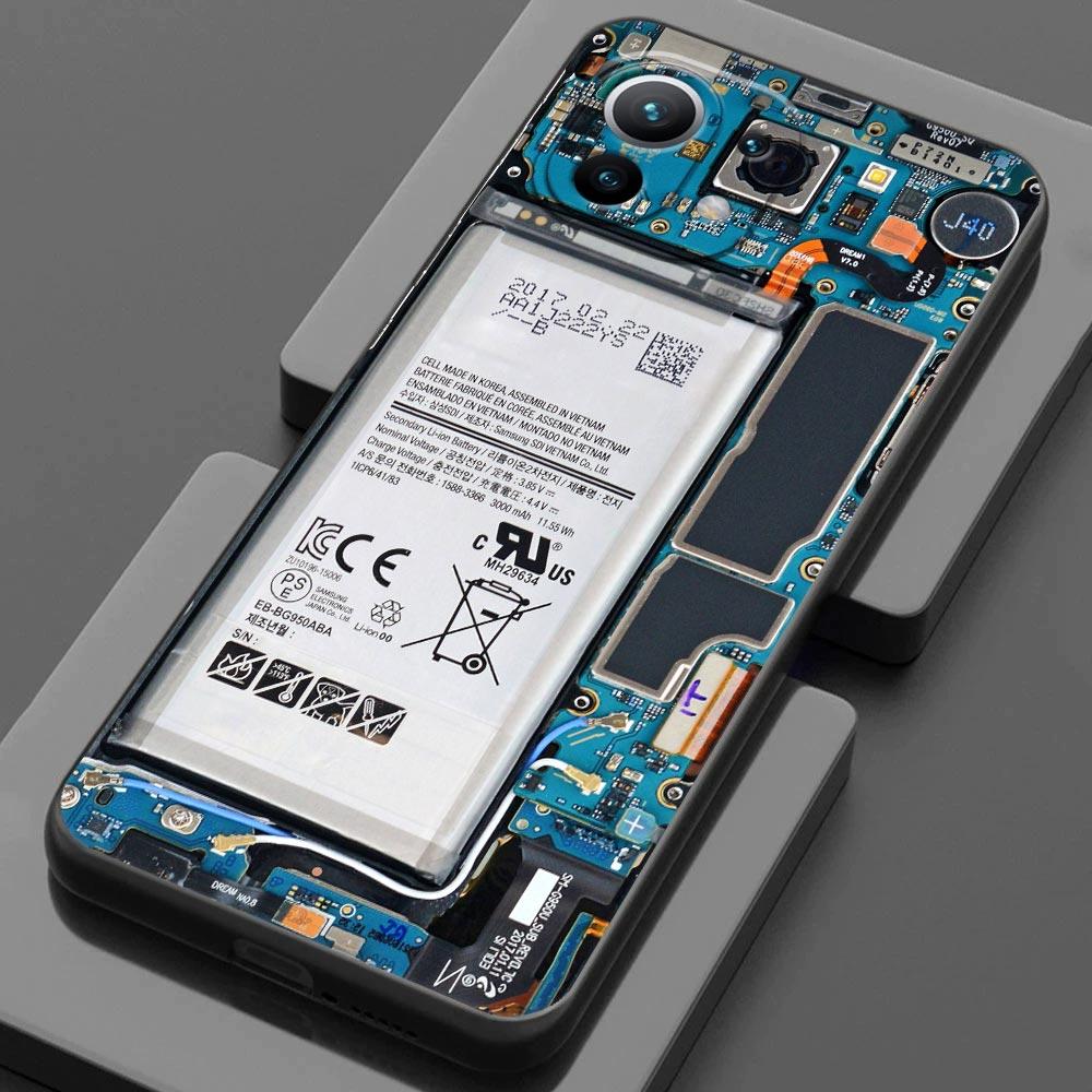 Cassette Music Tapes Circuit Board Camera For Xiaomi 15 Ultra 11T 12T 13T 14T Pro Case Mi POCO X7 M7 F7 Pro F6 M6 X3 X5 X6 Cover