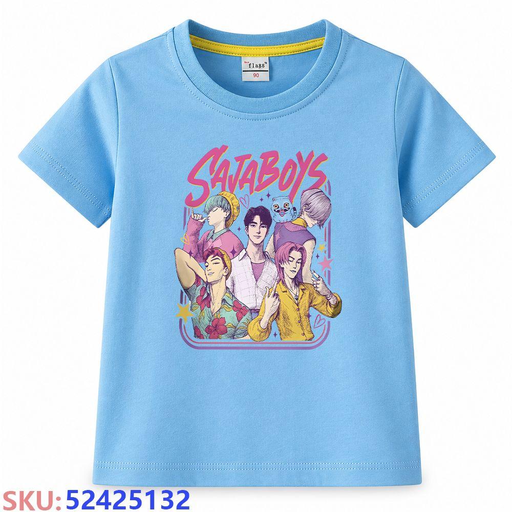 KPop Demon Hunters Children's Cartoon Print T-shirt