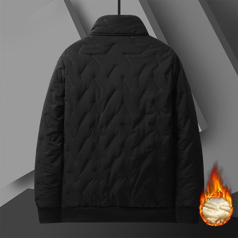 Herren Winter Baumwolle Casual Warm Baumwolle gefütterte Jacke Mantel Verdickte Lammwolle Baumwolle Mantel Winddichte Business Jacke