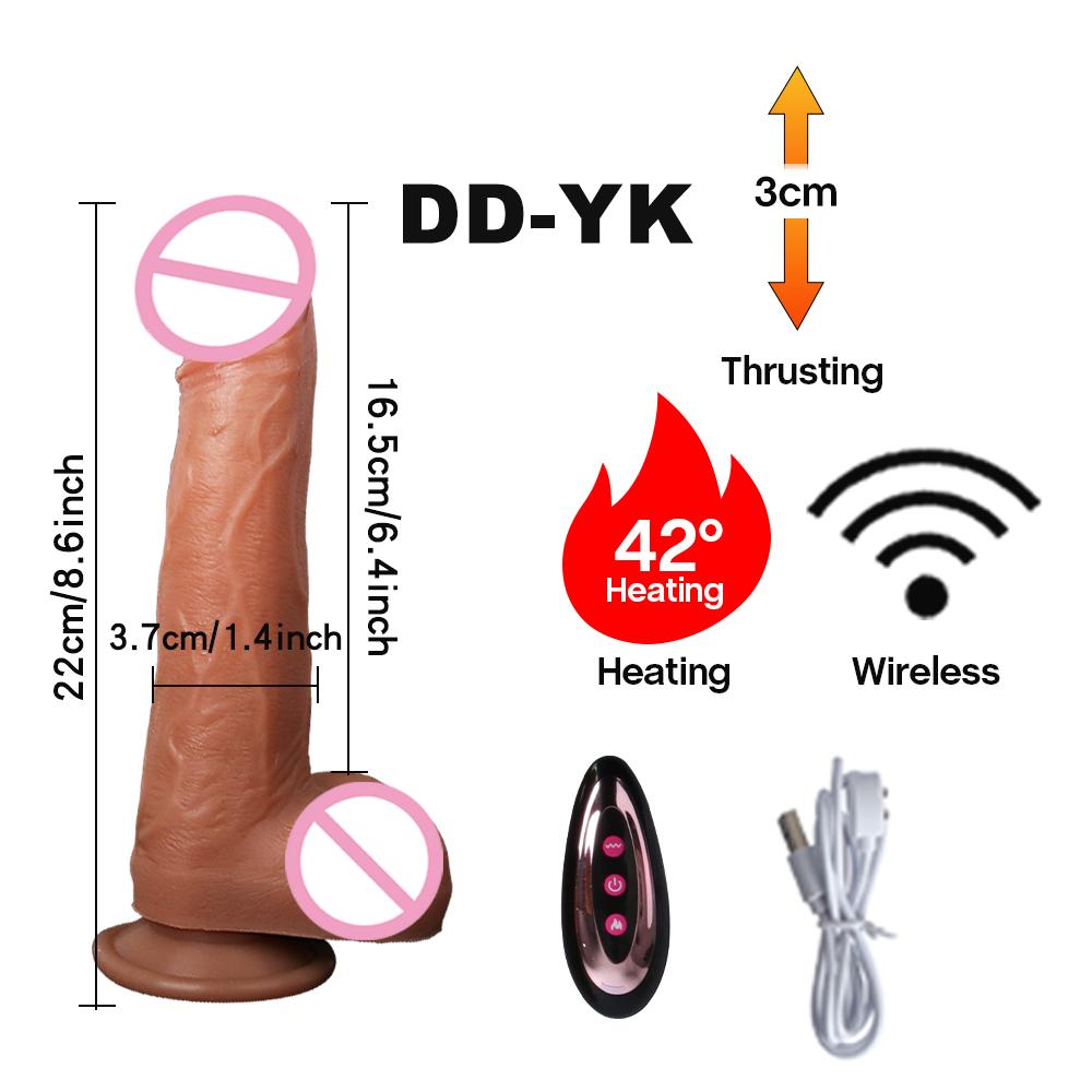 Realistic dildo vibrator telescopic heated penis adult Xesules sensual toys dick silicone penis female sex toys adult products