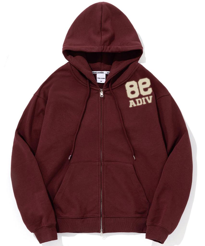 Viva La Vida [Fleece Line Option] Haze Heavy Terry Zip-Up Hoodie (Type B)