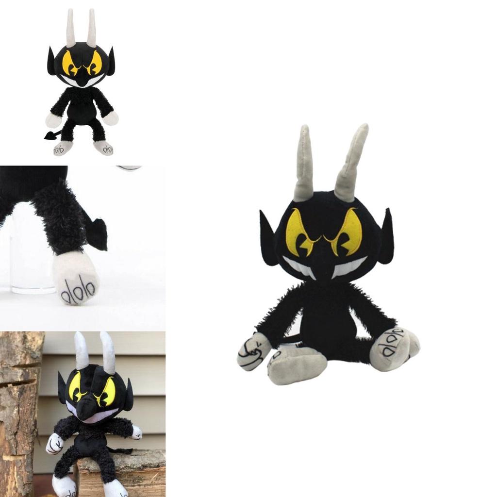 Adorable Cuphead Mugman Devil Boss Plush Toy Stuffed Animal Doll For Kids Baby Xmas Gift Decor