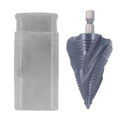 Stupňovitý vrták imperiální 1 4 až 1‑3 8in pro kov 4 břité spirálová drážka s 8 procenty kobaltu