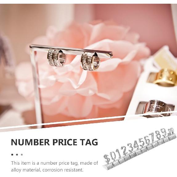 

10pcs Display Cube Blocks for Retail Shop Metal Pricing Label Stand Blocks for Jewelry Easy to Clean and Change Pricing Tags Strong Material Smooth