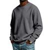 Men S Loose Solid Color Crew Neck Long Sleeve Plus Size Sweatshirt