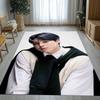 Jimin Kpop B-BTS Star Living Room Non-Slip Area Rug Soft Carpet for Bedroom Kids Playroom Sofa,Home Decor Doormat Gift
