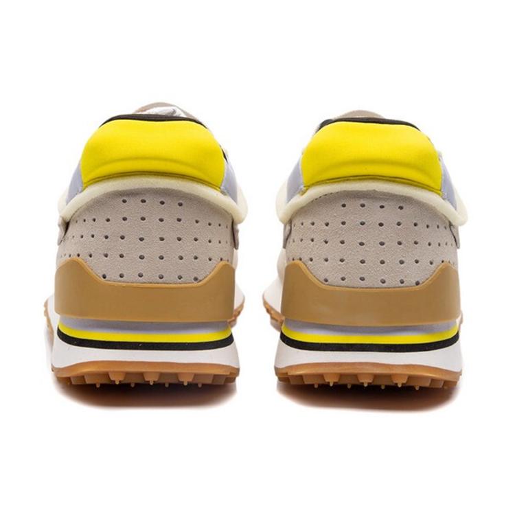 Li Ning 001 Original Aspiration Breathable And Lightweight Low top Casual Shoes Men's Gray Yellow AGCP313-3