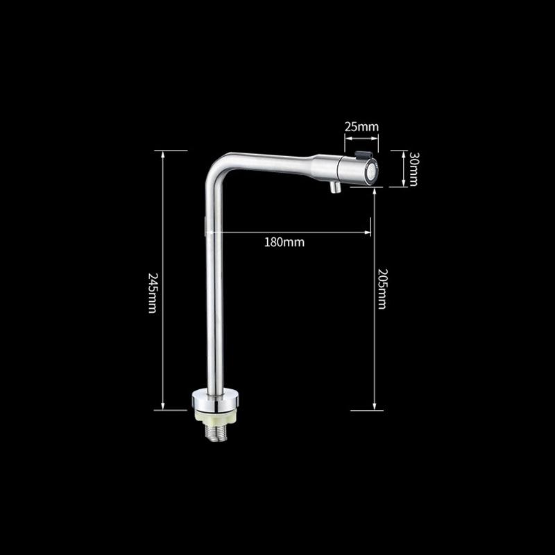 304 Stainless Steel Kitchen Single Cold Water Purifier Faucet Household 1/4" Straight Drink Tap Water Reverse Osmosis Purifier