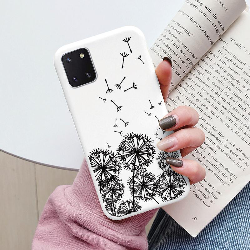 Cute Painted Cover For Samsung Galaxy Note 10 Lite Case Soft Cover TPU Funda Soft Bumper For Samsung Note10 Pro Sunflower Daisy