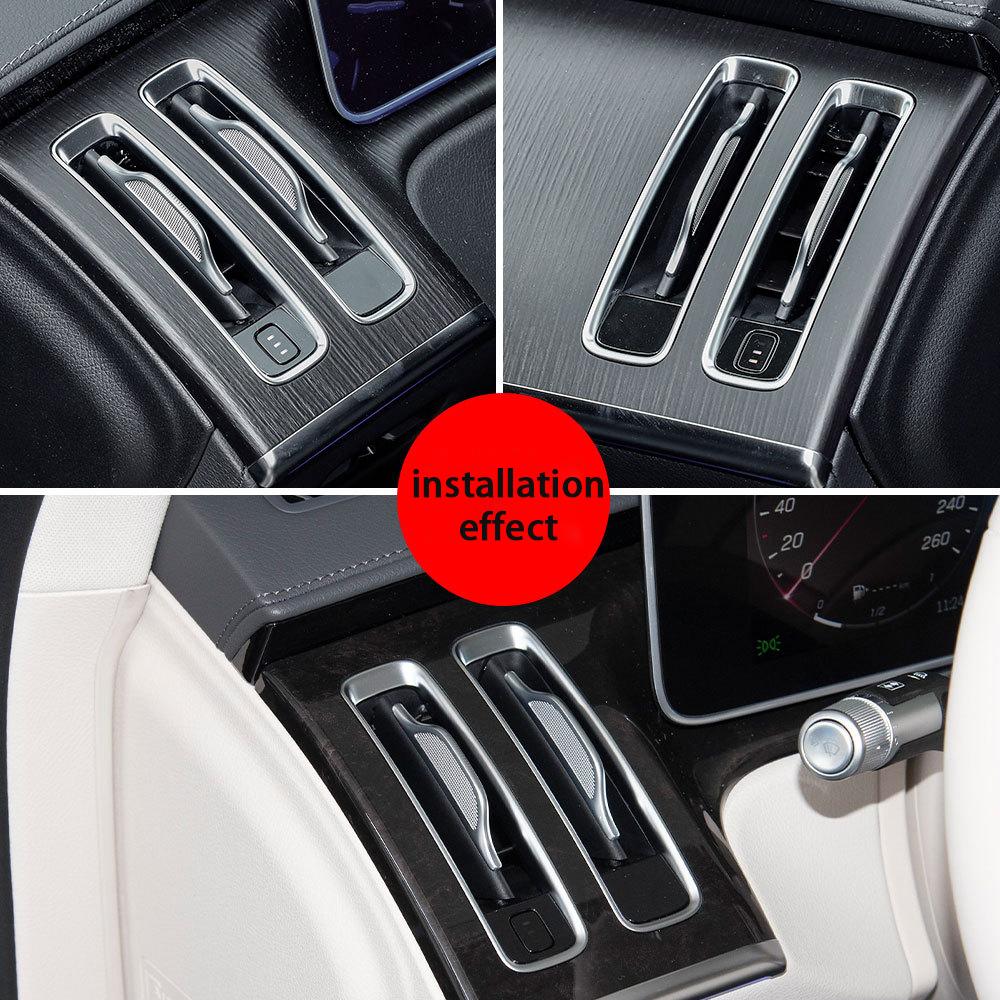 For Mercedes-Benz S-Class Front Left and Right Air Conditioning Grille Assemblies Of The Dashboard Air Vents W223 2021-2026