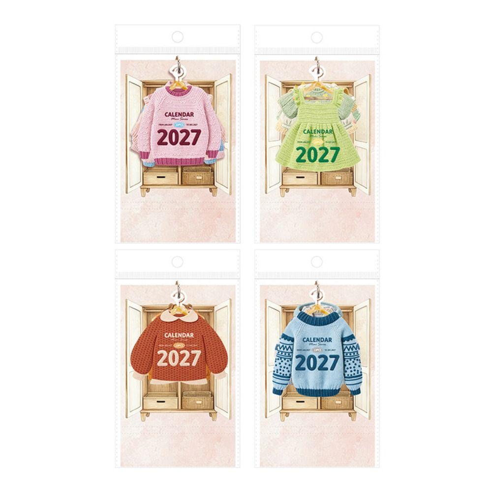 Monthly Table Calendar Mini Flip Calendar Gifts 2027 Desk Calendar Desktop Decoration