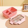 Stainless Steel Student Lunch Box With Divided Food Compartments For Office And School Use