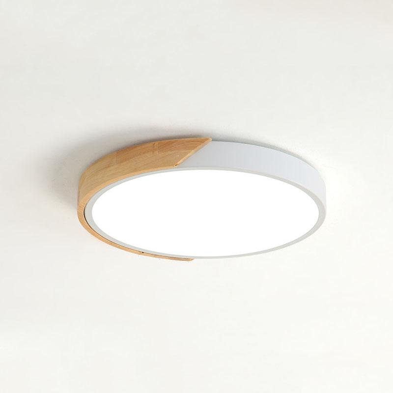 Massivt Tre Macaron Serien Taklampe Husholdnings LED Lysekrone Trefarget Dimmbar Romdekorasjon Nattbordslampe Fargerik Lanterne