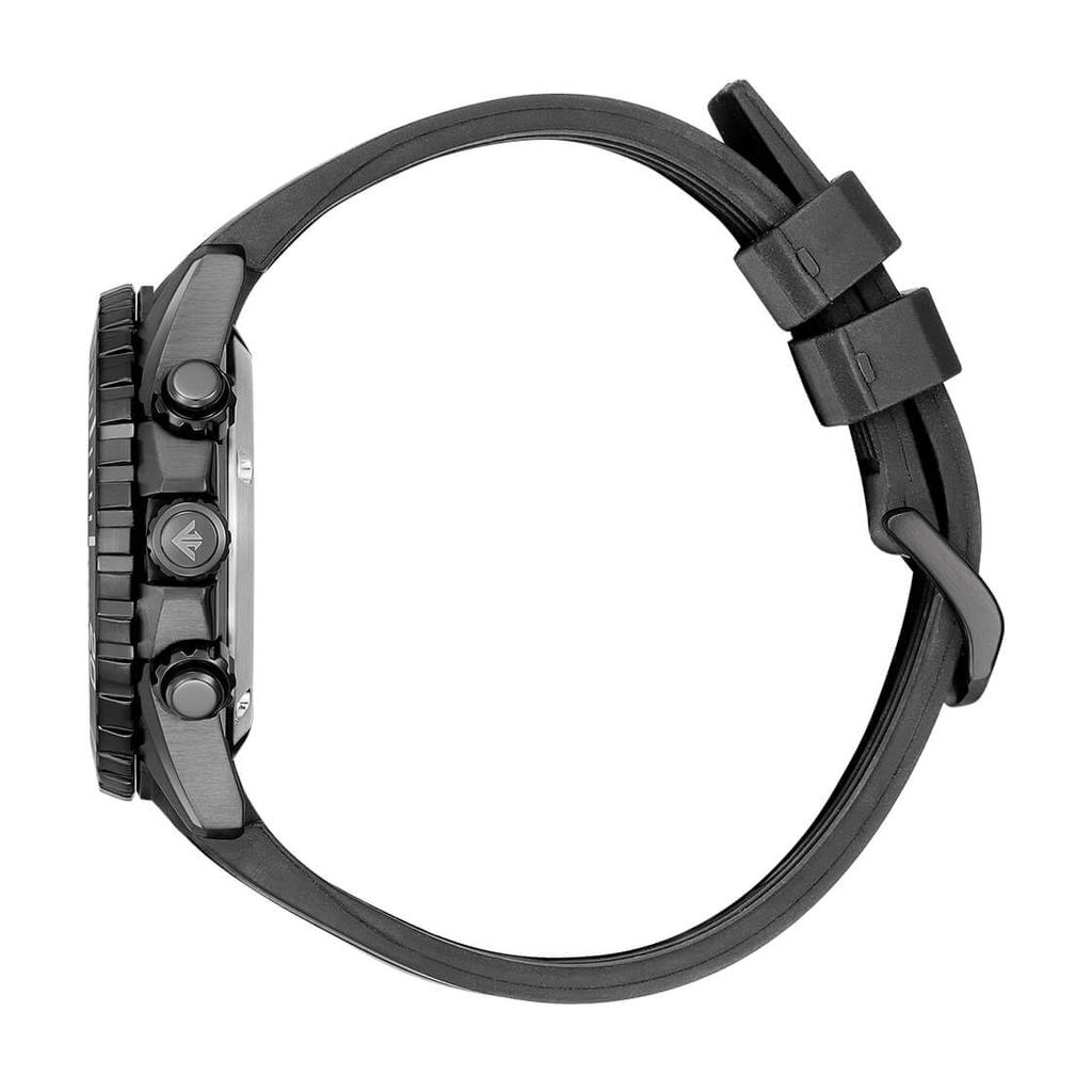 Citizen Promaster Marine Chronograph Rubber Analog Watch with White Dial and Black Modern Design Eco-Drive Men's Ca0825-05A Band,