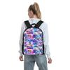 Yoga Dance Print Three Piece Backpacks Set for Boy and Girls Best Gifts 2D Flat Cartoon School Bag for Children