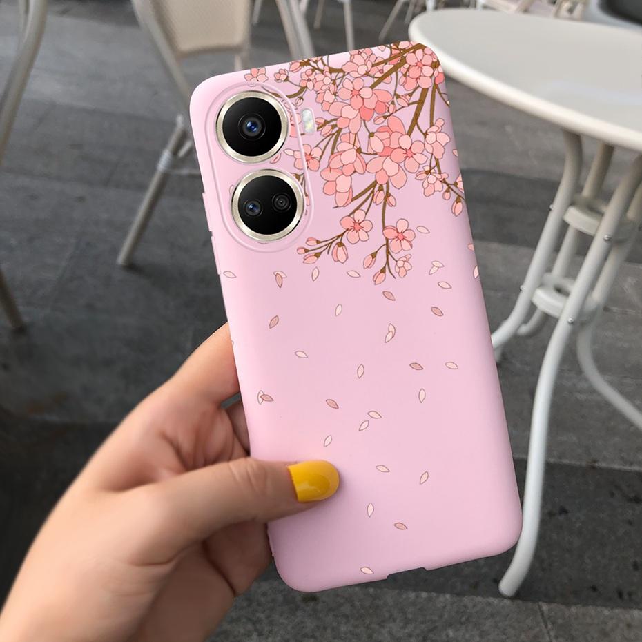Cute Silicone Case For Huawei Nova 10 SE 2022 Fashion Girl Flower Phone Case For Huawei Nova 10 Pro Nova10 10Pro Soft Back Cover