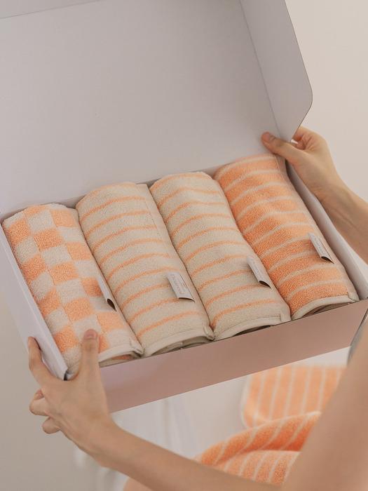 Deareal Абрикосовое полотенце_4 шт. (Упаковка) Apricot Towel_4P Package Packaging