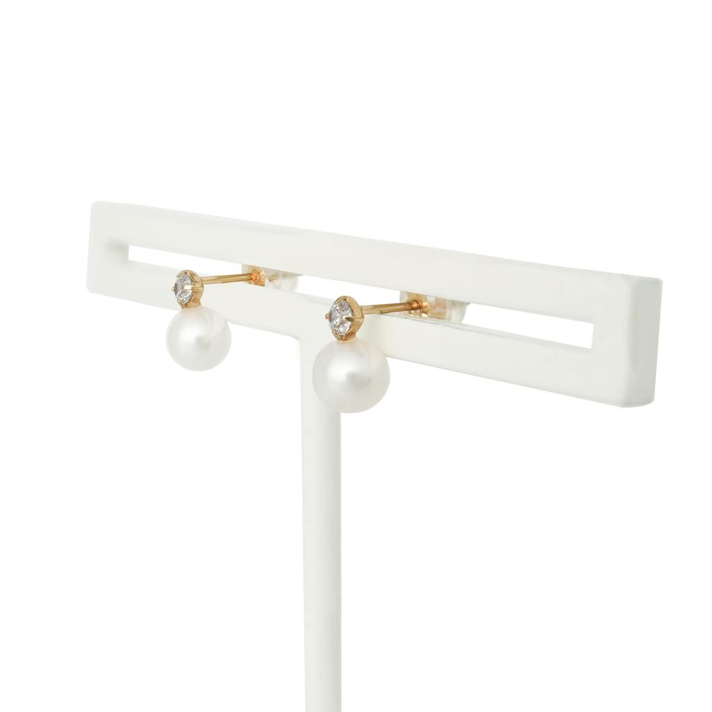 ESTELLE [WEB Exclusive] K10 Yellow Gold Cubic Zirconia Earrings 0242-0722-0019-0000