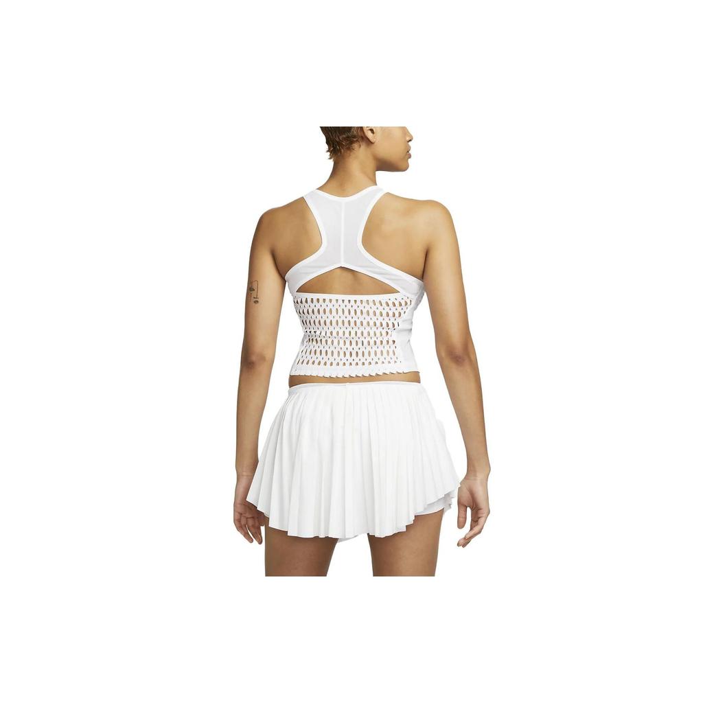Nike Court Dri-FIT Slam Solid Tank Top Tenisowy Damski Biały DV3047-100