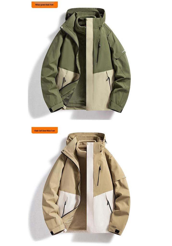 2026 Trendy Windproof & Breathable Outdoor Jacket Set for Couples - Three-in-One Two-Piece for Autumn & Winter