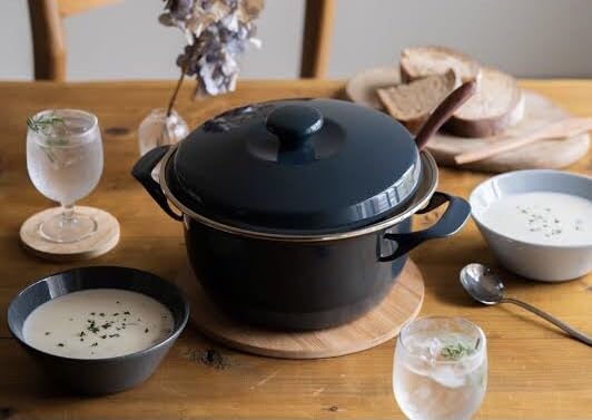 Fuji Enamel EX 16cm Cocotte, Black
