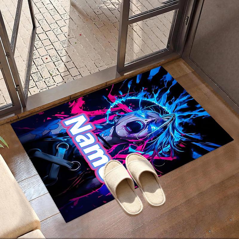 Custom Name Personalized Jinx Print Carpet, Versatile Home Decor Rug, for Playroom, Apartment, Balcony, Entryway, Hallway Gift