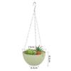 1 PC Fashion Succulent Plant  Balcony Bracketplant Flower Pots Hanging Basket Rattan Pattern Chains Flowerpot