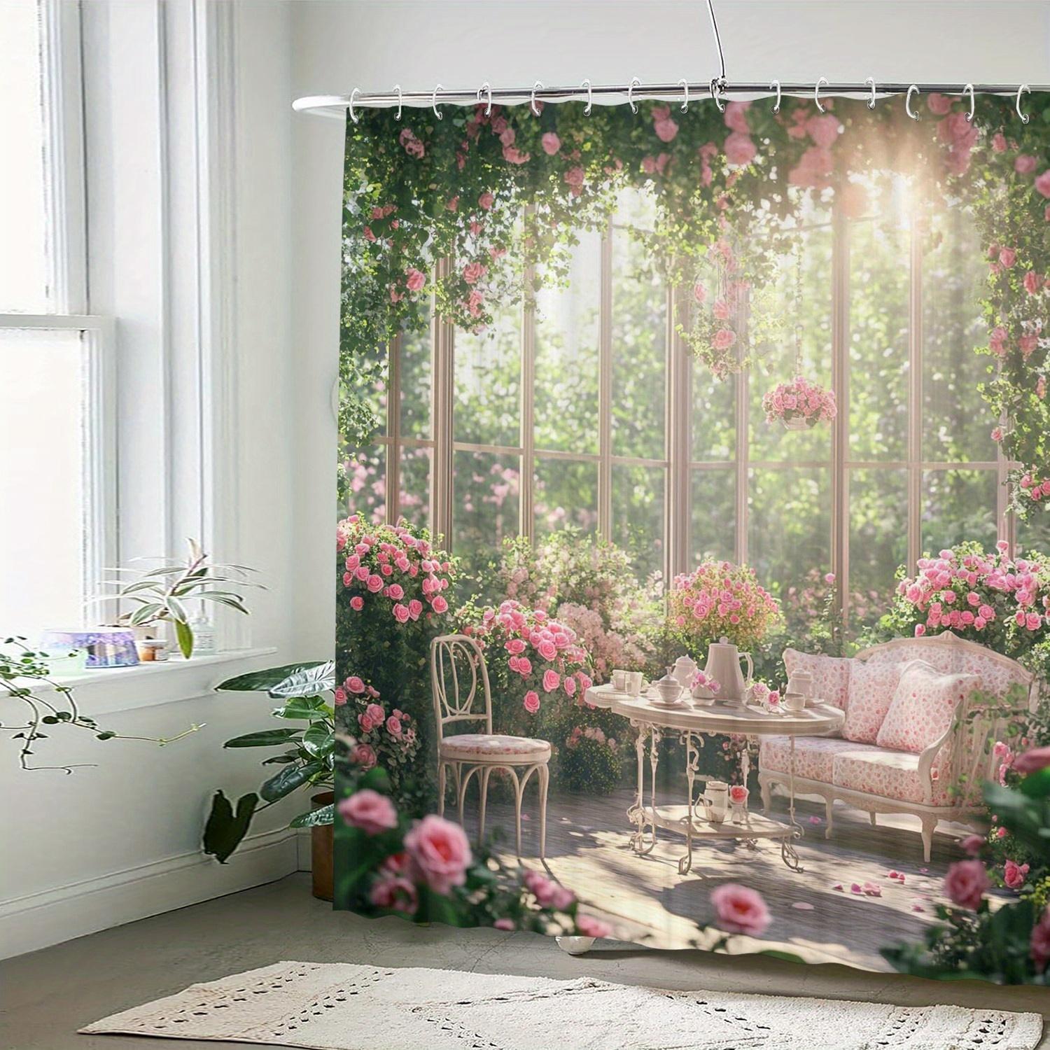 Exquisite Fashion Items Enchanted Garden Shower Curtain - Multi-Style Bath Decor, Perfect For Those Who Love Nature-Inspired And Practical Designs
