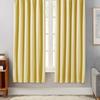 Hansleep Curtains, 1st Grade Blackout, Set of 2, 150cm Wide X 200cm Long, Yellow, Heat Insulating, Soundproof, Energy Saving, Thick, Plain, Stylish, W