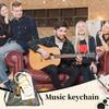 24 Sets Musik Party Gastgeschenke Bulk Musik Schlüsselanhänger Mit Karten Organzabeutel Für Geburtstagsparty F Musik Themenparty Deko Zubehör