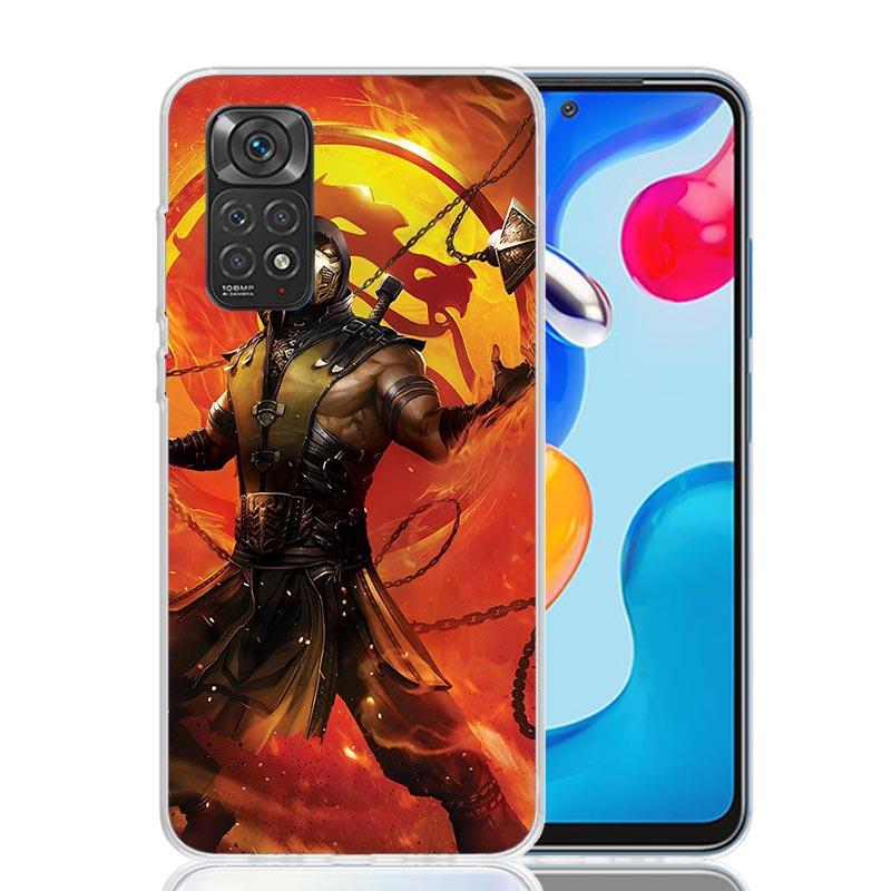 Mortal Kombat Case Phone Cover for Xiaomi Redmi Note 14 13 12S 12 11S 11 11T 11E 10S 10 Pro Plus 5G Trend Fundas Note 13 12S 12