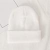 High Quality Exquisite Autumn and Winter Unisex All-match Pure Color Simple Style Adjustable Warm Knitted Hat