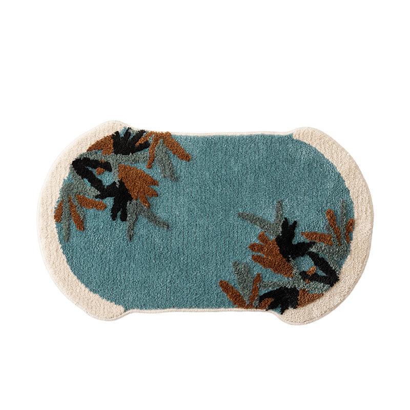 

Vintage Bath Mat Absorbent Non-Slip Design Decorative Floor Rugs for Bathroom Entrance Bedroom Balcony Quick-Dry Decor Carpet 50x80 CM