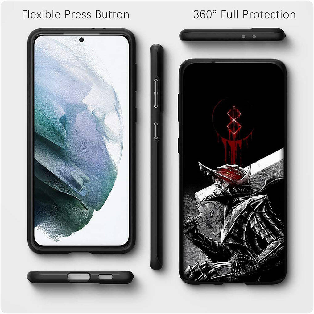 for Motorola Moto Edge 70 60 50 G54 G86 Samsung Galaxy S25 iPhone 17 16 15 Xiaomi Redmi Note 14 13 Pro Max Phone Case Poster Berserk Guts Cover