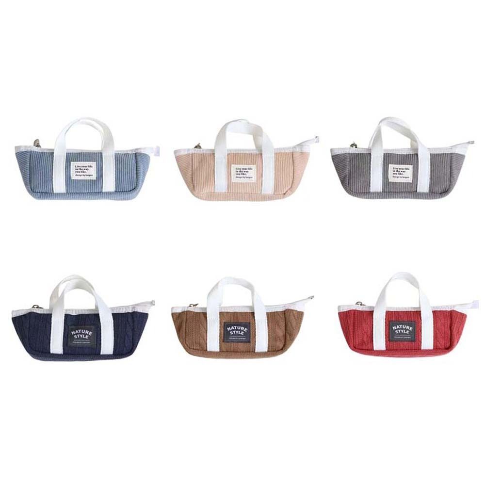 Handheld Handheld Stationery Bag Desktop Storage Pencil Pouch  Stationery Holder