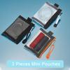 VOCOSTE Mini Zipper Mesh Mesh Zipper Storage Portable Travel Multifunctional Pouch Case for Credit Bags, Bags, Pouches, Cards, Earphones, Coins,