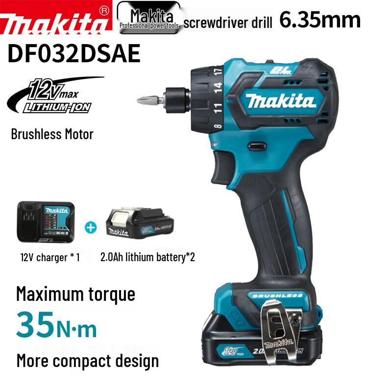 

Makita 12V Акумуляторний шуруповерт-дриль Штепсель CN (адаптер в комплекті)