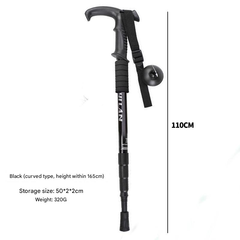 Outdoor Hiking Poles, Retractable Climbing Canes, Aluminum Alloy Walking Sticks, Canes, Walking Sticks