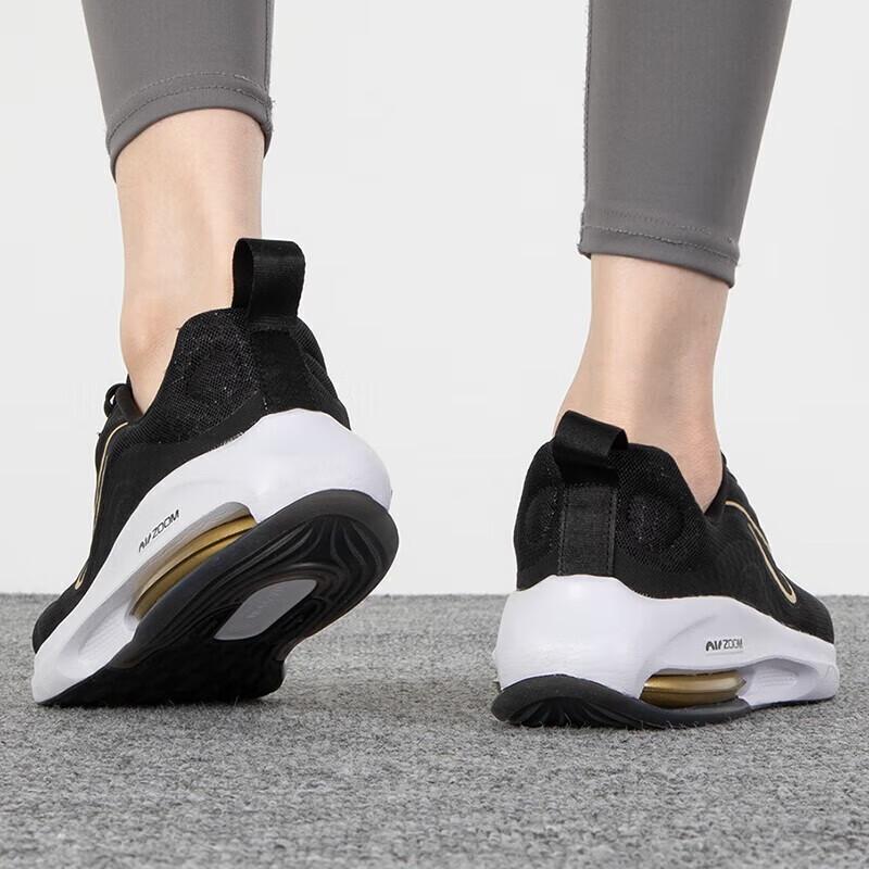 New Nike Air Zoom Arcadia 2 Black Metallic Gold GS DM8491-001