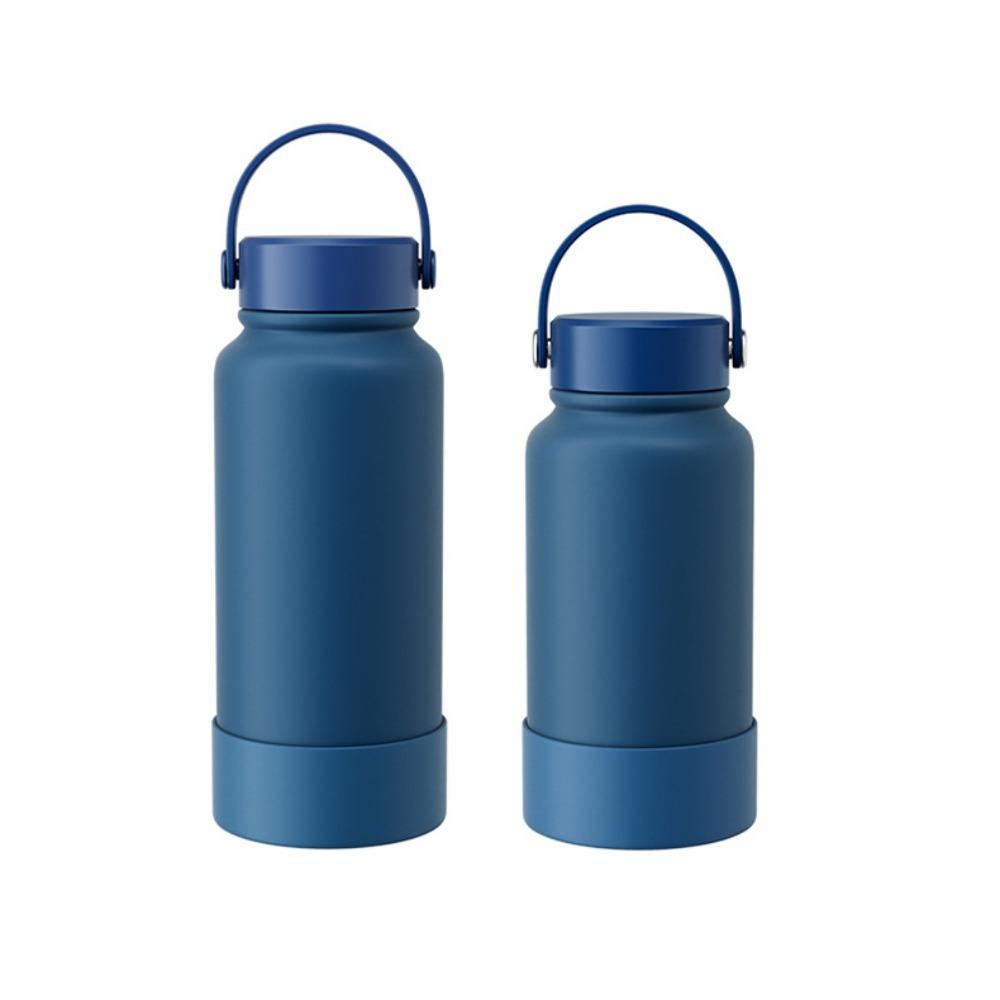 

Solid Color Insulated Water Bottle 650/1000ml Thermal Car Cup New Vacuum Cup 650ml темно-синий