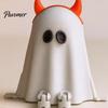 PLA Plastic Ornaments Halloween Desktop Decoration, Movable Wizard Pumpkin Devil Ghost Figurine, 3D Printed Party Supplies for Bookshelf Table