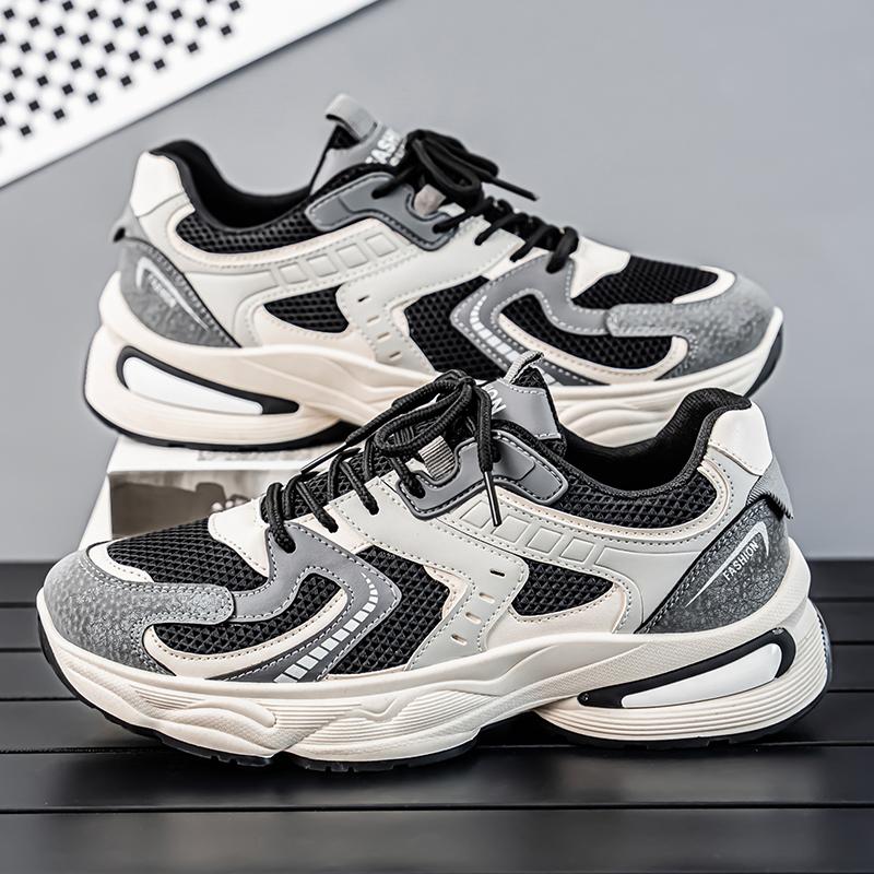 New Men's Casual Sneakers Fashion Breathable Mesh Platform Shoes Outdoor Designer Men Lightweight Running Shoes Zapatos Casuales